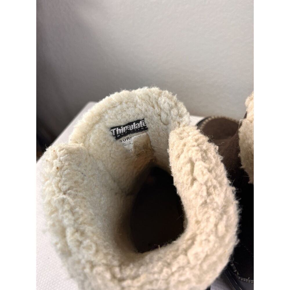 Sorel Anyu Winter Boots Snow Shoes Womens Size 11 US Brown Suede Insulated - Picture 5 of 11